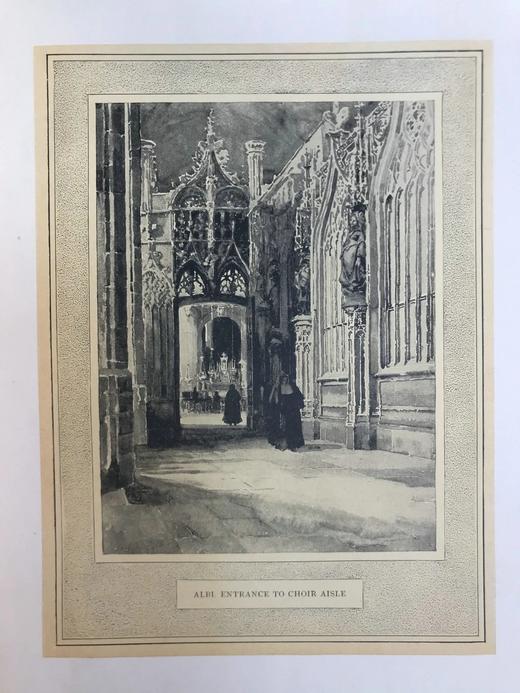 1909年 法国宗教建筑图集 183幅插图 漆布精装16开 商品图6