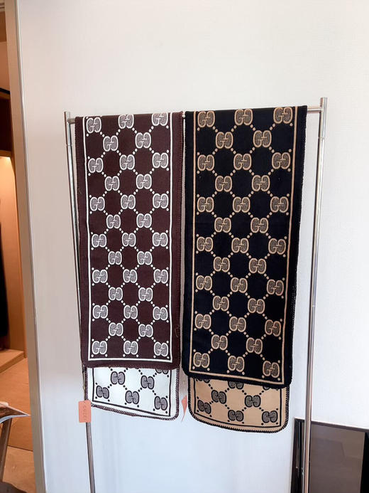秋冬特惠💰150 古驰围巾 装饰超大造型设计GG图案 商品图8