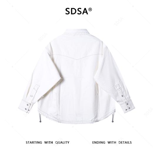 6503SDSA男士秋冬新款痞帅男装设计师明线多口袋设计翻领牛仔夹克百搭 商品图5