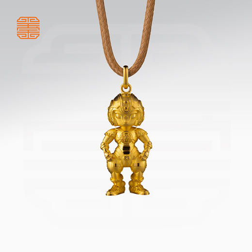玺匠金铺《足金生肖机甲之蛇》足金9999 吊坠项链生日礼物 商品图4