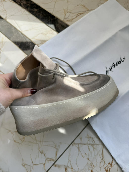 极限特惠24H 渠道货 马塞 魔芋色 parapana 擦色做旧麂皮 厚底皮靴 亏清 实际跟高4cm 准码很准 只换码 不退货 商品图13