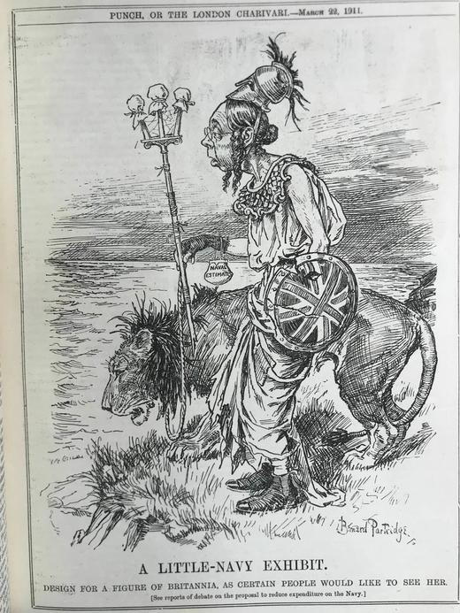 1911年1-6月 英国讽刺漫画杂志《笨拙》 数百幅插图 漆布精装16开 商品图3