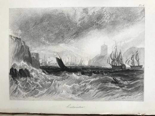 1895年 罗斯金《英国的港口》 透纳13幅插图 漆布精装32开 商品图6