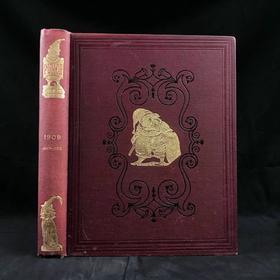 1909年7-12月 英国讽刺漫画杂志《笨拙》 数百幅插图 漆布精装16开