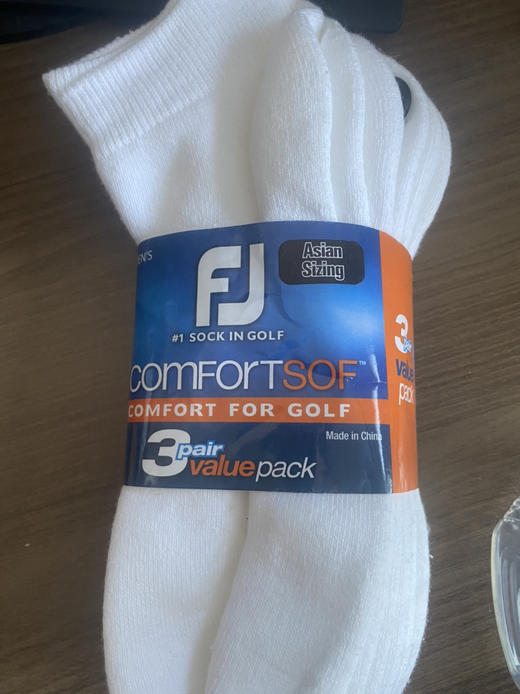 全新正品FJ毛巾底高尔夫球运动袜一卡三双6双起卖颜色留言不留言随机发 商品图3