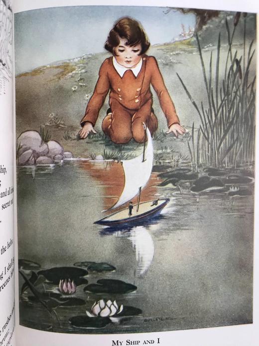 1929年 史蒂文森《童诗花园》 尤拉莉精美彩色插图 精装16开 商品图10
