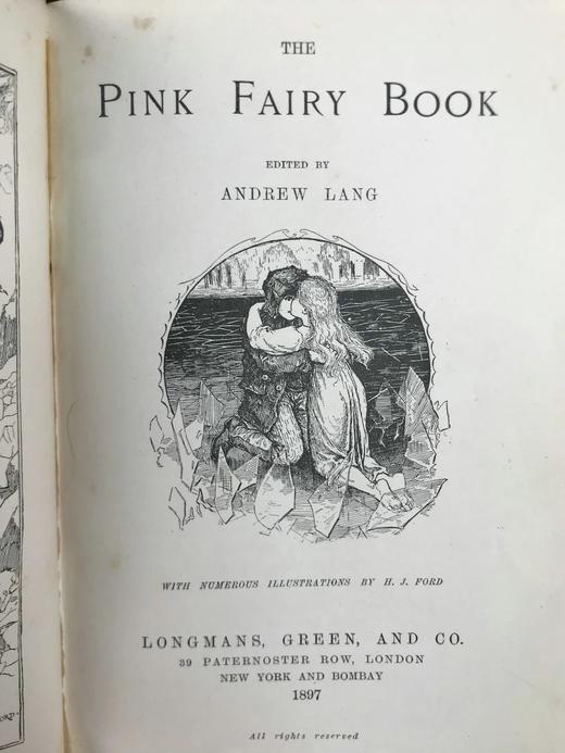 1897年 安德鲁·朗格《粉色童话书》 数十幅精美插图 漆布精装32开 商品图2