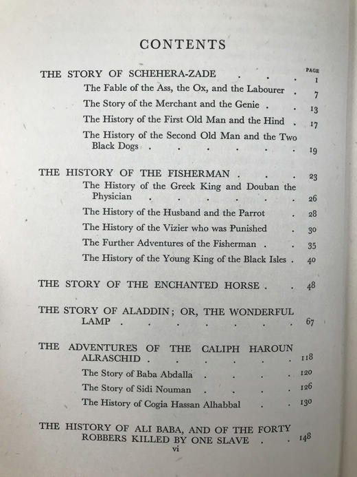1950年 天方夜谭 4幅彩色插图 漆布精装32开 商品图5