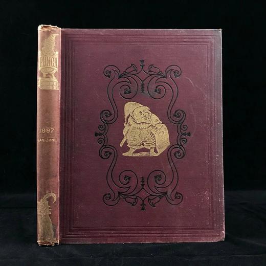 1897年1~6月 英国讽刺漫画杂志《笨拙》 数百幅插图 漆布精装16开 商品图0