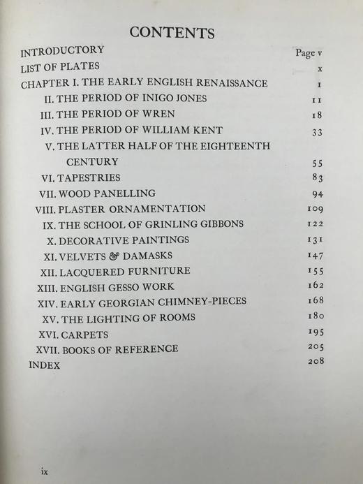 8开本 1909年 十七-十八世纪英国豪宅装饰与家具图集 约150幅插图 漆布精装 商品图4