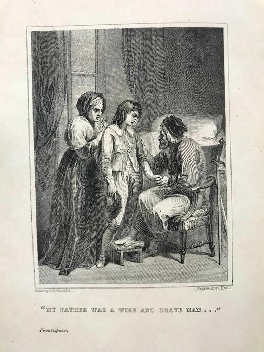 1899年 鲁宾逊漂流记 20幅版画插图 漆布精装大32开 商品图3