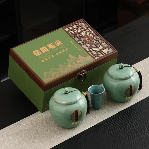 臻品【绿.大双瓷毛尖+1瓷杯】48元1套.整箱10套 商品图2