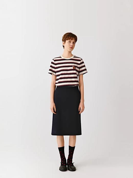 【新年马上蜂猴系列】小禾同款100%棉条纹短袖T恤 商品图1