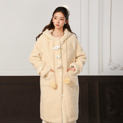 甜美仿羊羔毛长款外套-纪念日百货门店同款168644264 商品图0