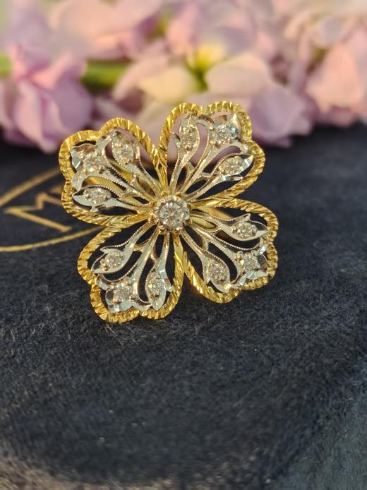 【官价7-8折】meini佛罗伦萨高级定制工坊-【东方织锦系列】黄金 天然钻石 手工 低调 品味 戒指 耳钉 项链 商品图7