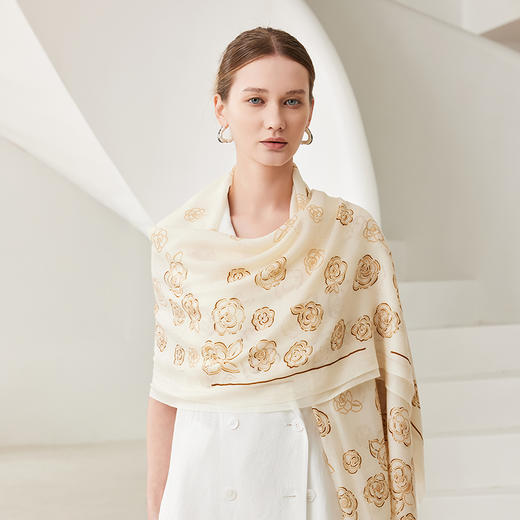 【纯山羊绒‘戒指绒’围巾】顶奢戒指绒！2米大规格 羊毛6-8倍保暖 暖、轻、薄、软 四季可戴、工厂直供（599元、再送礼盒礼袋） 商品图2