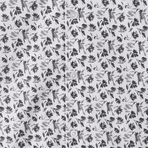 1553SDSA男士秋冬新款痞帅男装潮牌简约植物花卉长袖衬衫百搭舒适衬衣 商品图3