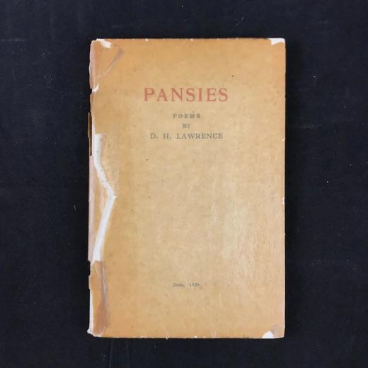 限量签名本！1929年 D.H.劳伦斯《三色堇》 1幅肖像插图 平装大32开 商品图0