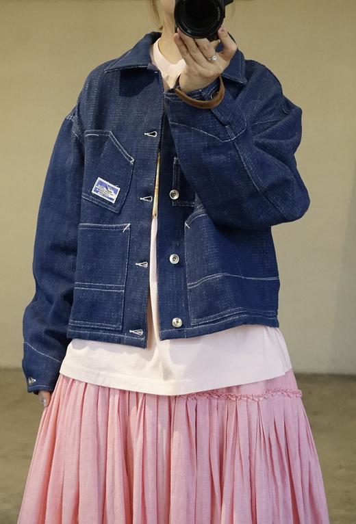 Story mfg 廓形牛仔蓝外套 商品图8