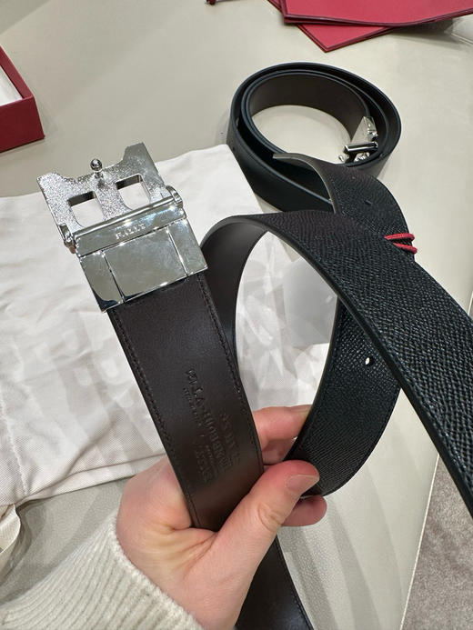 国现bally皮带3.5cm宽度。长度自剪。双面牛皮1300元一盒配盒子配袋子配防尘袋 商品图1