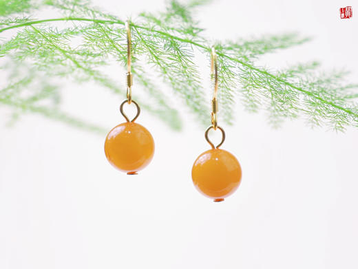 蜜蜡耳坠 商品图1