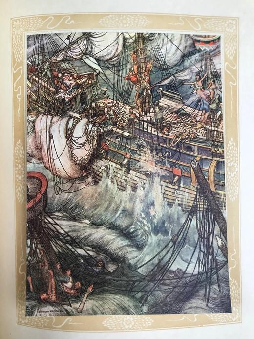 被收录进牛津词典的插画家！约20世纪早期 吉卜林《英国人之歌》 威廉·希斯·罗宾森23幅彩色插图 漆布精装大16开 商品图13