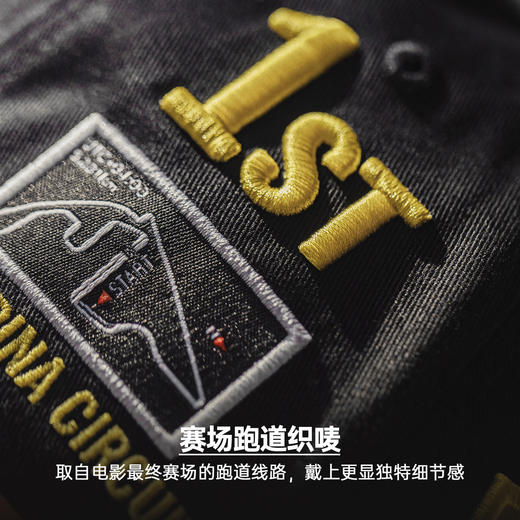 马登工装美式F1帽子冠军刺绣平檐棒球帽黑色大头围鸭舌帽男款春 商品图3