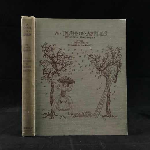 约20世纪早期 菲尔波茨《一碟苹果》 鬼才拉克姆3幅彩色7幅黑白插图 漆布精装32开 商品图0