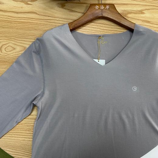 【特惠不退换】男装莫代尔纯色/条纹亲肤贴服打底单件上衣   2SZ108/2SZ108-18 商品图2