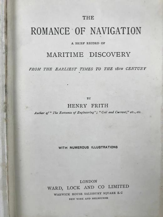 约19世纪后期 亨利·弗里斯《航行的浪漫：航海发现简史》 数十图精美版画插图 漆布精装32开 商品图5