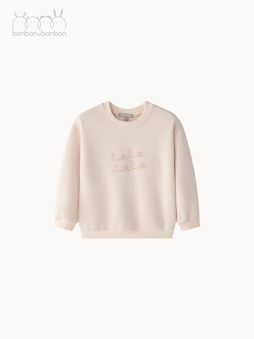 浅粉色刺绣卫衣 商品图3