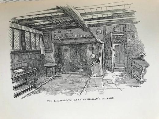 1912年 莎士比亚故乡的夏日 数十幅插图 布面精装大32开 商品图11