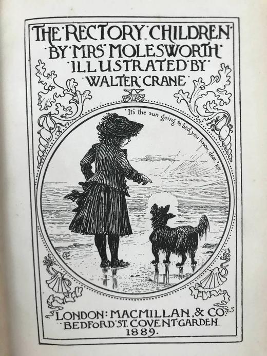 1889年 莫尔斯沃思夫人《教区牧师的孩子们》 沃尔特克兰7幅插图 漆布精装32开 商品图3