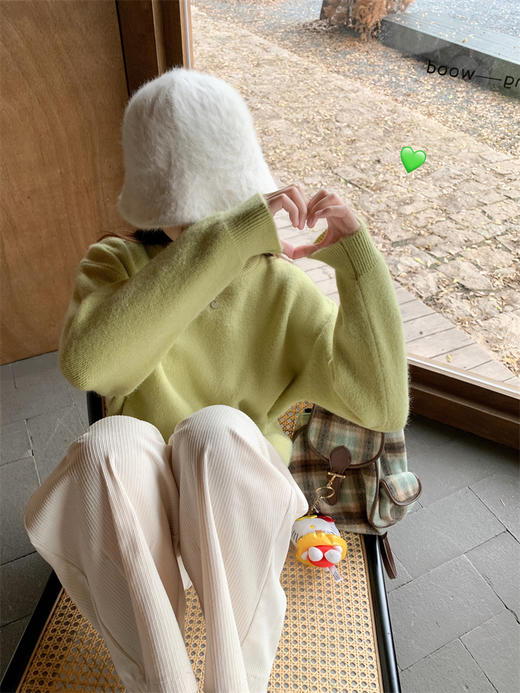 <曾小咸推荐>简约宽松10色圆领毛衣女 商品图11