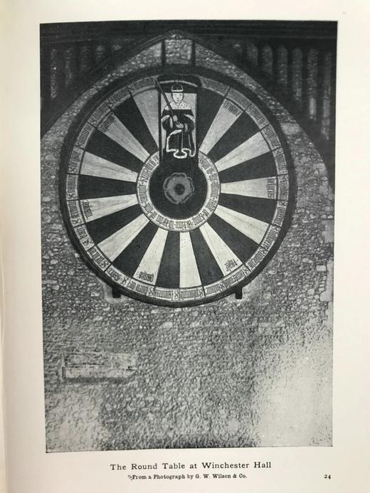 1909年 亚瑟王与圆桌骑士的故事 16幅插图 真皮脊精装32开 商品图7