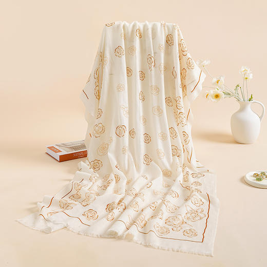 【纯山羊绒‘戒指绒’围巾】顶奢戒指绒！2米大规格 羊毛6-8倍保暖 暖、轻、薄、软 四季可戴、工厂直供（599元、再送礼盒礼袋） 商品图3