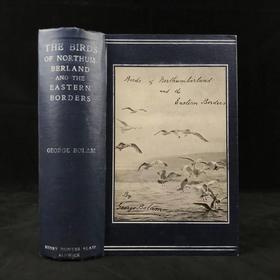 1912年 诺森伯兰和东部边界鸟类图集 27幅插图 漆布精装大32开
