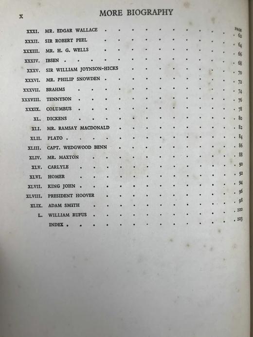 1929年 本特利《更多传记》 约25幅插图 布脊精装16开 商品图5