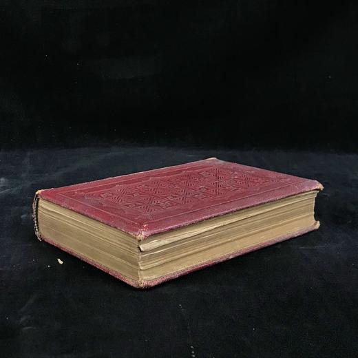 含纹章式藏书票，1880年 朗费罗诗集 配多幅插图 全真皮精装32开 商品图1