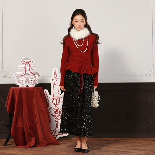 甜美温柔风毛毛毛衣-纪念日百货门店同款168899005 商品图3