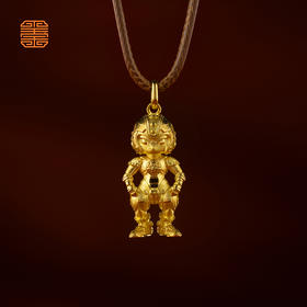 玺匠金铺《足金生肖机甲之蛇》足金9999 吊坠项链生日礼物
