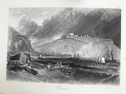 1895年 罗斯金《英国的港口》 透纳13幅插图 漆布精装32开 商品图3