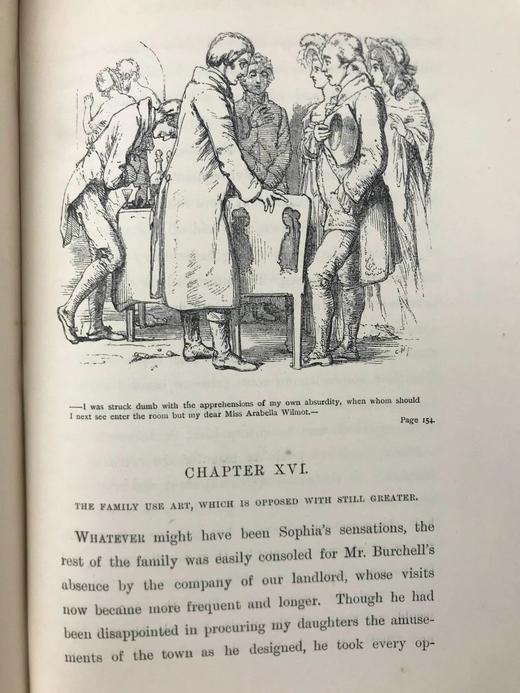 1896年 戈德史密斯《威克菲尔德牧师》 32幅插图 漆布精装32开 商品图12