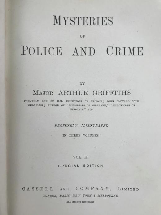 约19世纪后期 警察与犯罪之谜（卷2） 配大量插图 漆布精装18开 商品图3