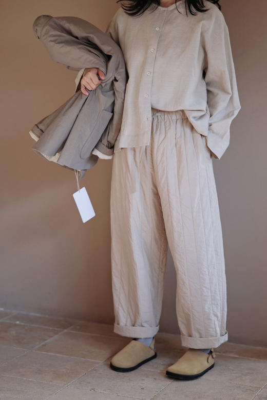 黄阿福 柞蚕丝丝棉九分棉裤 商品图3