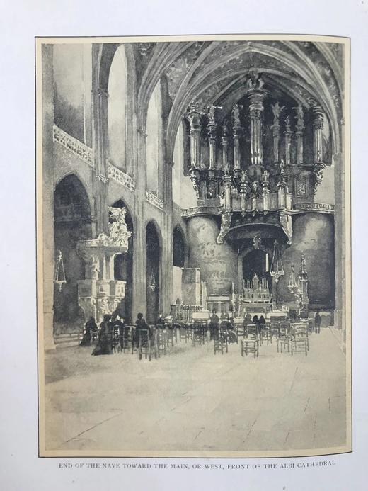 1909年 法国宗教建筑图集 183幅插图 漆布精装16开 商品图4