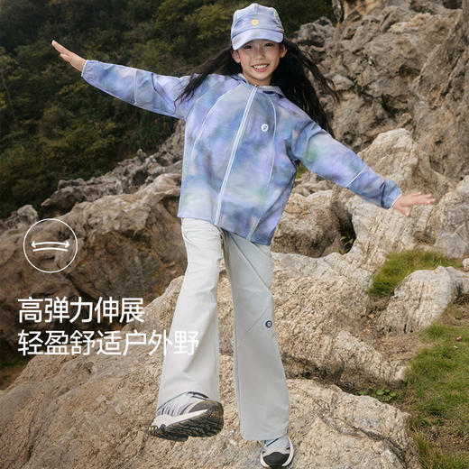 onmygame【工装彩壳喇叭裤】女童户外防泼水长裤工装长裤GQBE120860 商品图3