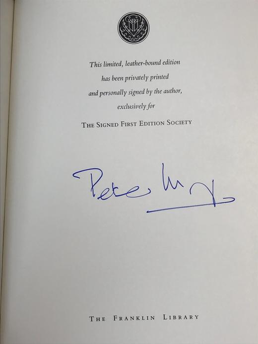 签名首版！彼得・梅尔《追逐塞尚》 富兰克林图书馆豪华皮装本 商品图2