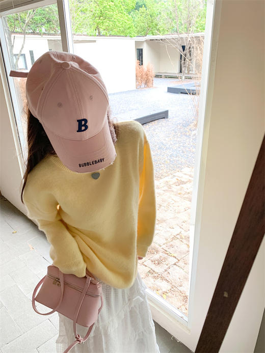 <曾小咸推荐>简约宽松10色圆领毛衣女 商品图4