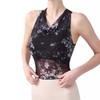 跃牌【海听系列】扎染印花设计感运动背心一体杯荡领挂脖网纱健身瑜伽服XC88 商品缩略图4